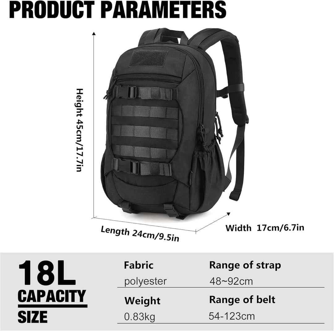 Mardingtop 18L/28L Rucksack Taktischer Trekkingrucksacke Rucksäck Outdoor Wanderrucksäcke für Campin