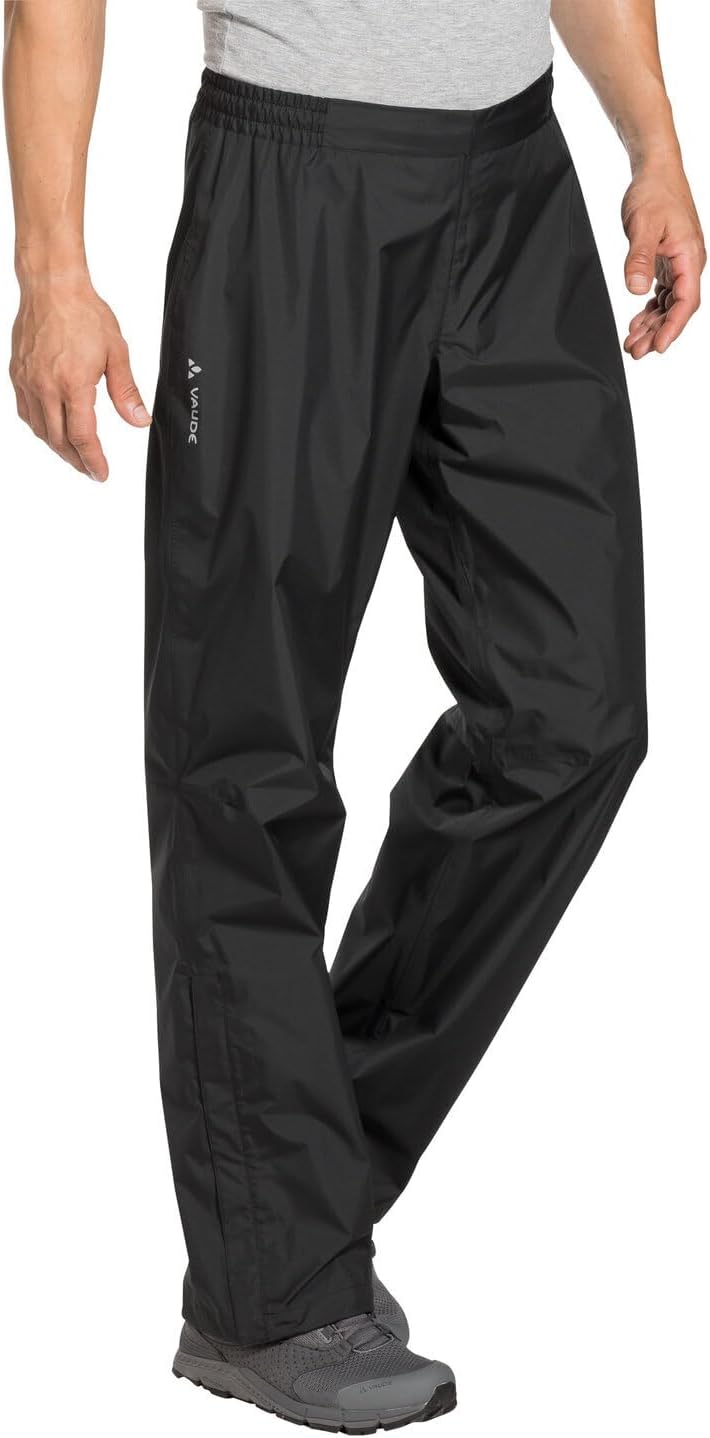 VAUDE Regenhose Escape 2.5L Pants, wasserdicht, winddicht und atmungsaktiv, kleines Packmass, black