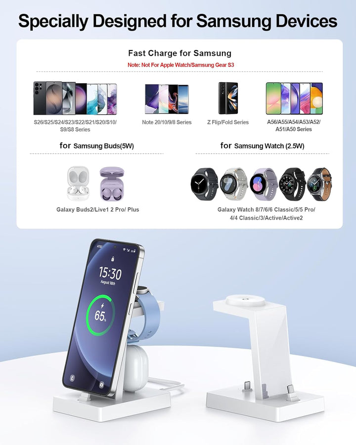 Ladestation für mehrere geräte - NANAMI 30W USB C Schnellladestation kompatibel mit Samsung Watch un