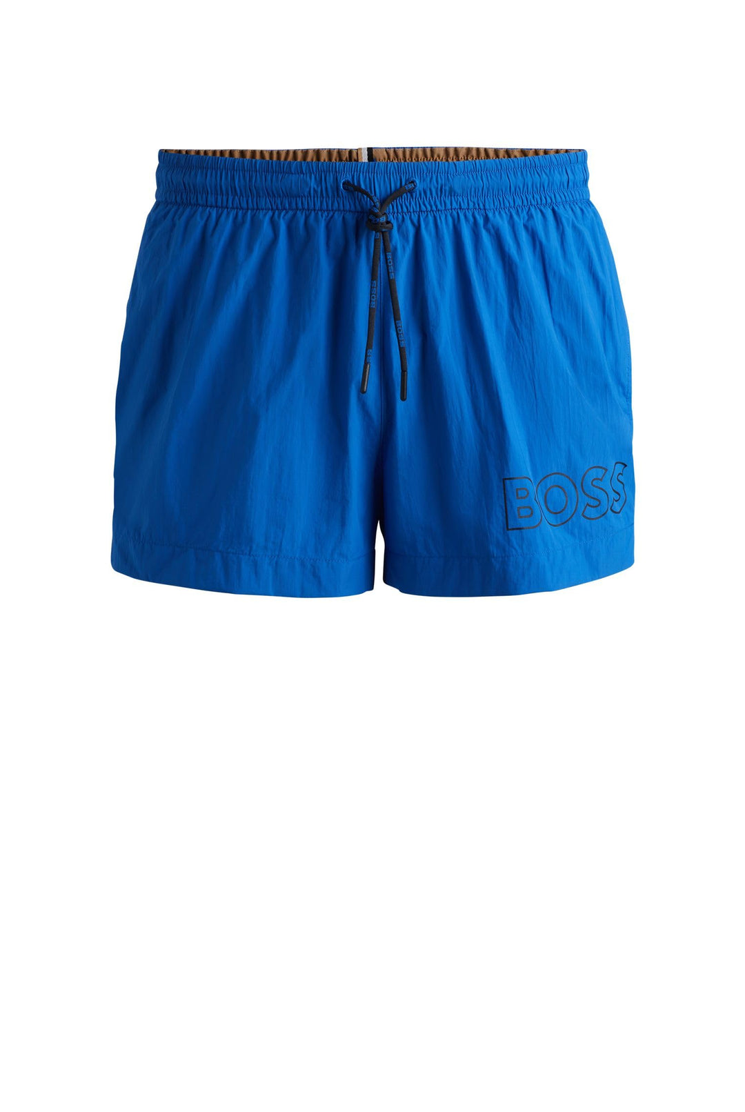 BOSS Herren Mooneye Badeshorts mit Umriss-Logo-Print L Medium Blue423, L Medium Blue423