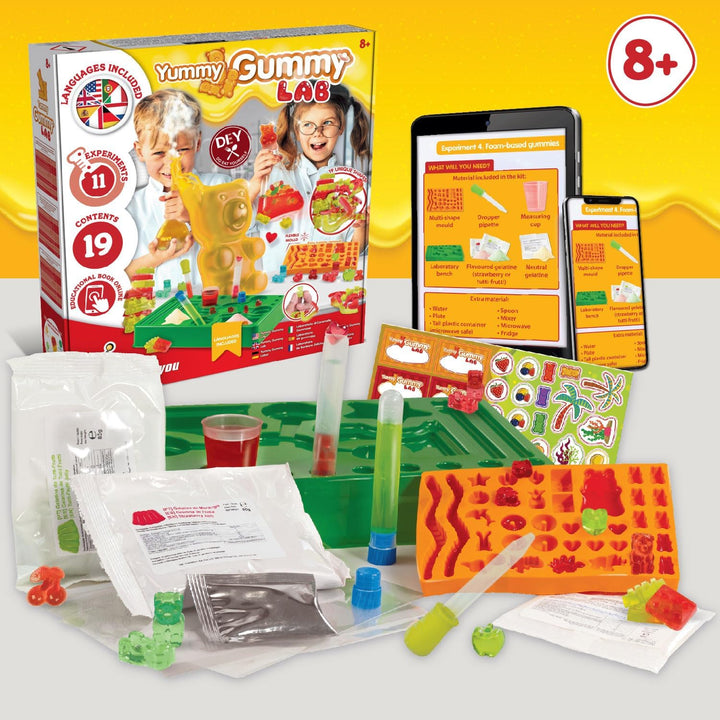 Science4you Gummibärchen-Labor – Gummibärchen selber Machen & Fruchtgummi Labor 19 Verschiedenen For