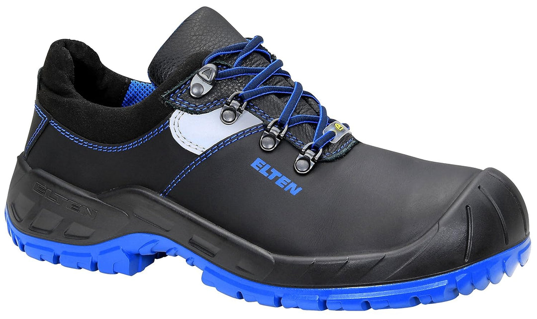 ELTEN Sicherheitsschuhe Alessio Low ESD S3, Damen und Herren, Leder, Stahlkappe, leicht, robust, Sch