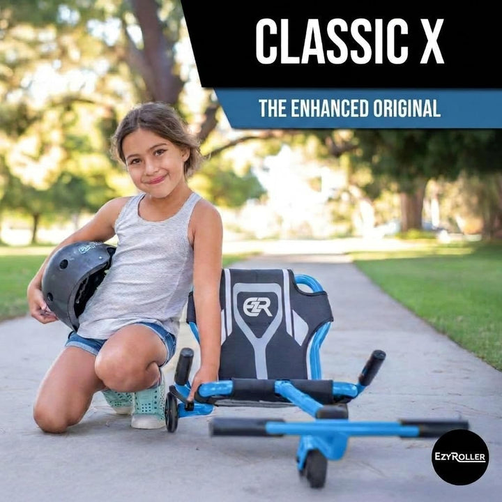 Ezyroller Kinderfahrzeug Dreirad Classic X Trike Kinder Sitz Scooter Ezy Roller (blau), Blau