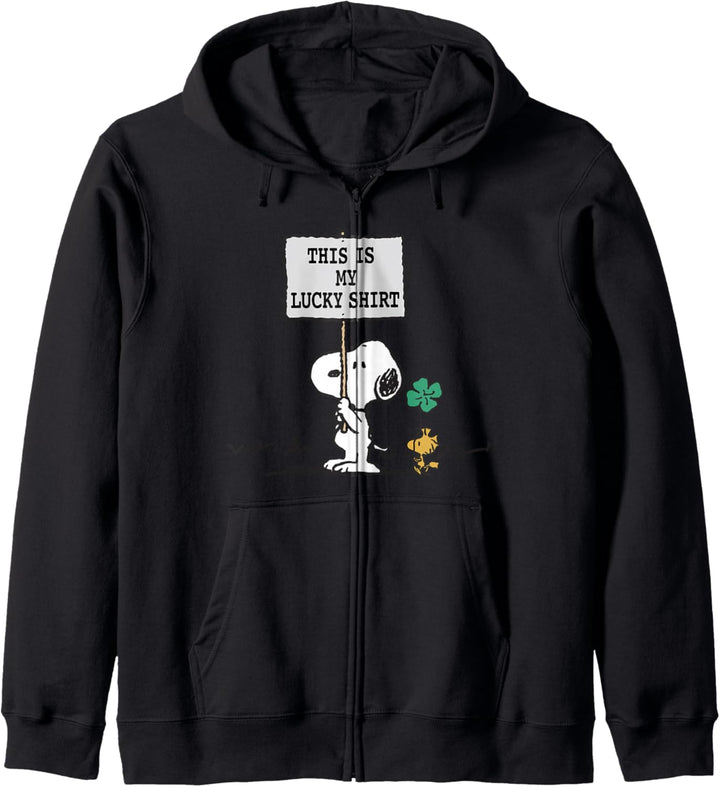 Peanuts St Patrick's Day Das ist mein Glücks Kapuzenjacke