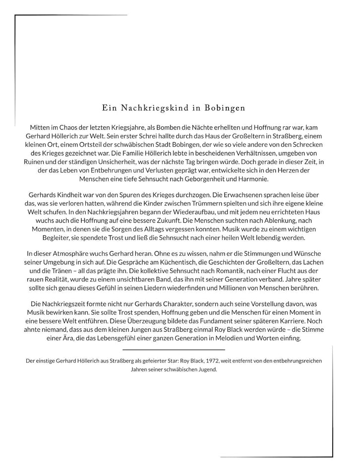 Die Biografie über Roy Black: Der Mann hinter dem Lächeln. Komplett in Farbe, Taschenbuch