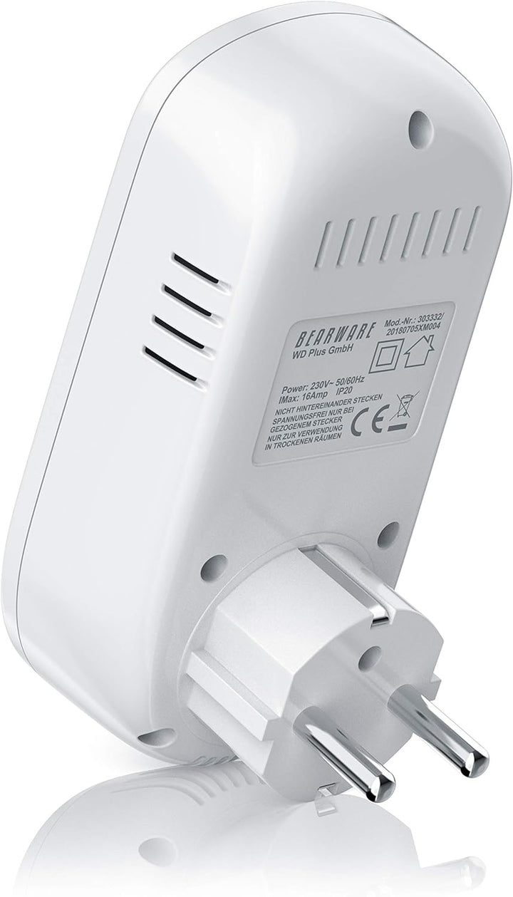 Bearware Steckdosen-Thermostat - Steckerthermostat - Digital Plug In Thermostat - individuell progra