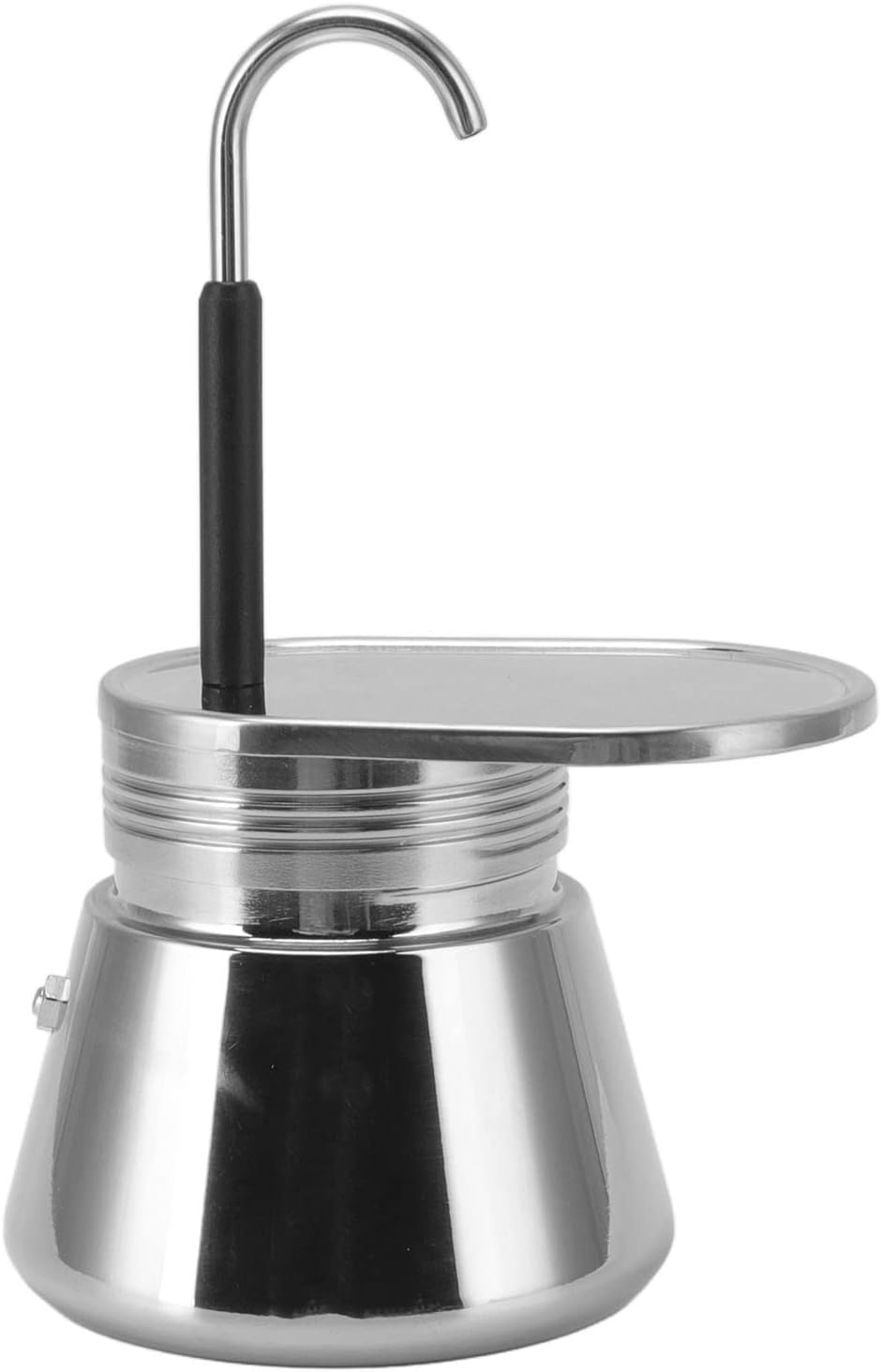 Tbest Herd Espressokocher Edelstahl Mokkakanne Cam Kaffee Mini Express Lichtenstein Set Beinhaltet 1