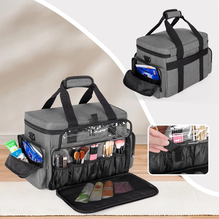 BAFASO Make up Organizer Tasche, Kosmetiktasche für Frauen, Kulturtasche Damen Gross, Tragetasche fü