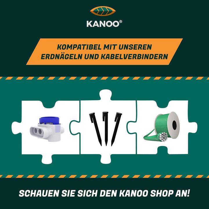 kanoo® Begrenzungskabel für Mähroboter – Universell kompatibel – Begrenzungsdraht aus Qualitätskupfe