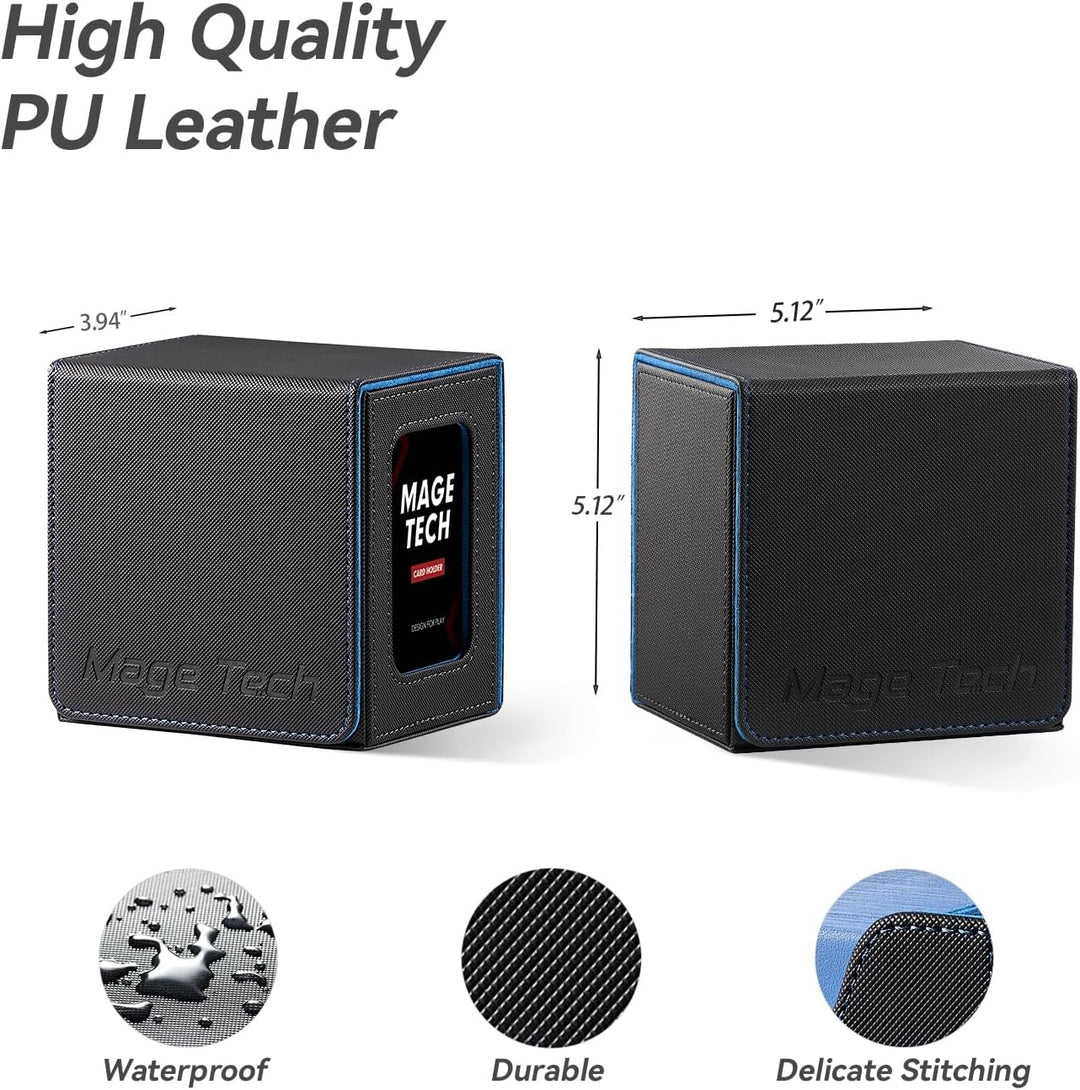 Commander Deckbox für MTG - Patentiertes Design, Commander Display, passt für 100 doppelt eingehüllt