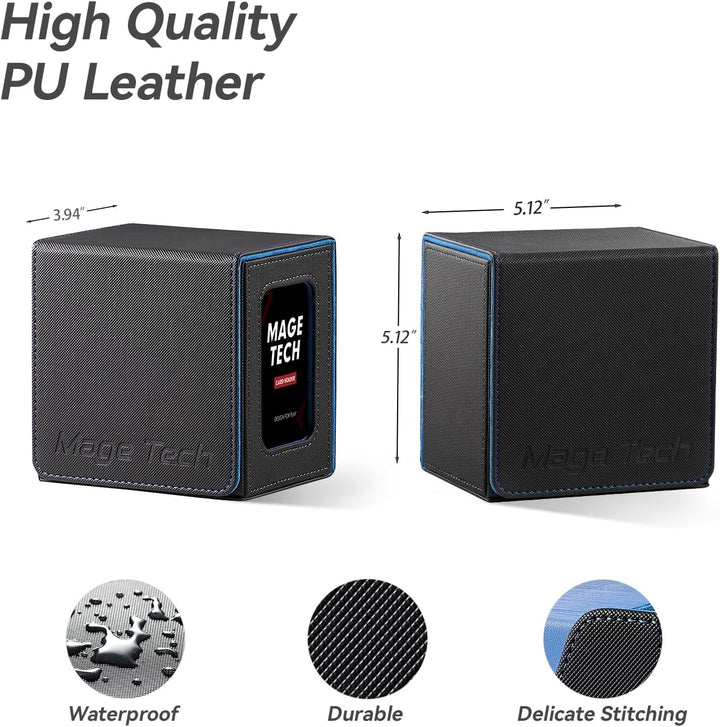 Commander Deckbox für MTG - Patentiertes Design, Commander Display, passt für 100 doppelt eingehüllt