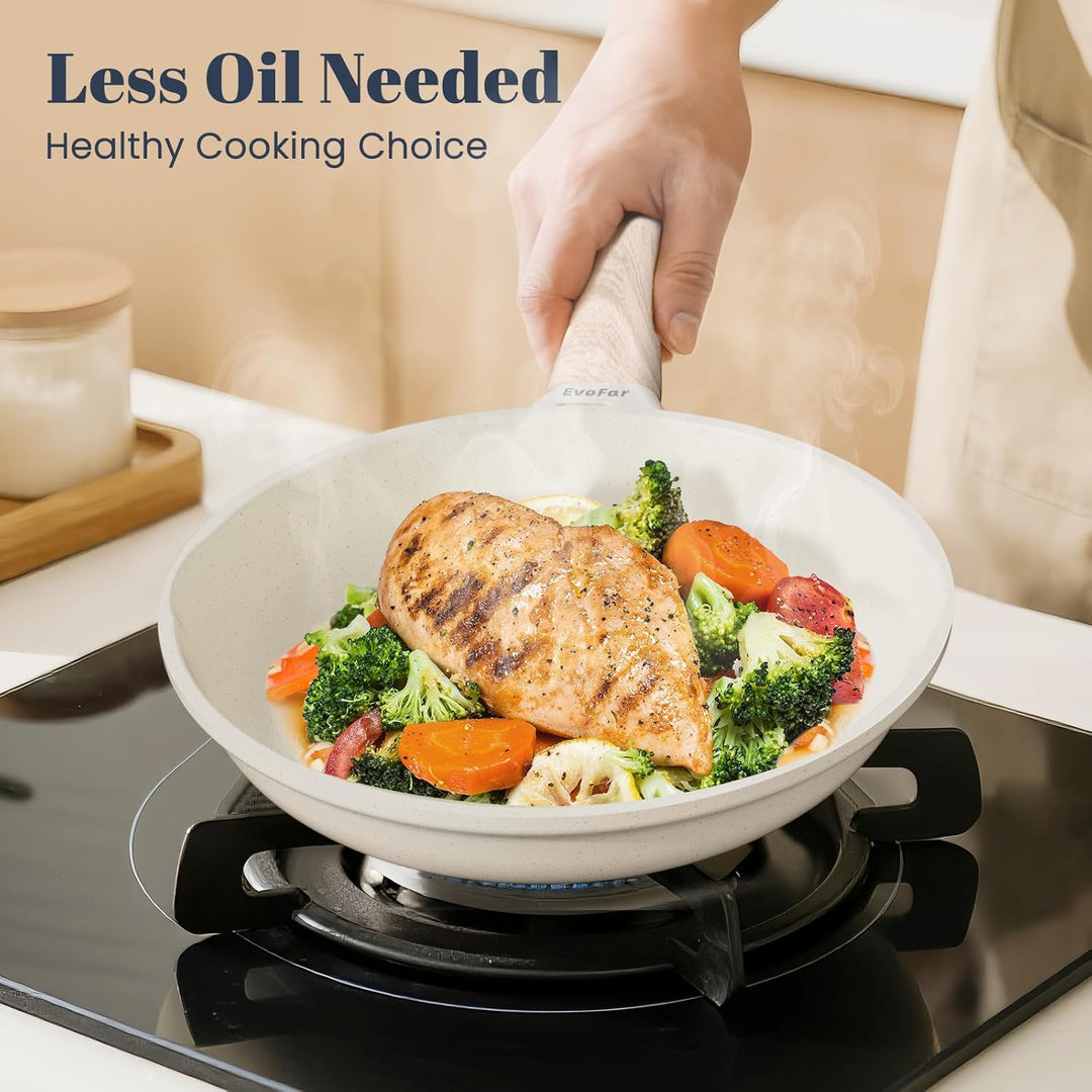 Keramik Pfanne 20cm Antihaft Beschichtet, Bratpfanne Induktion, Omelette Pfanne, Cooking Frying Pan,