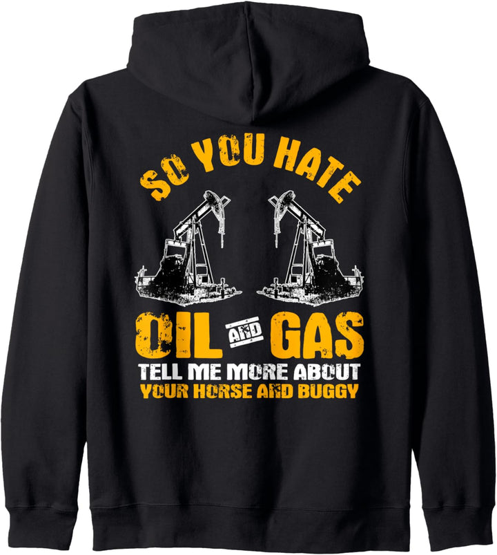 Oilfield Workers Gifts Oil Rig Roughneck Design On Back Kapuzenjacke