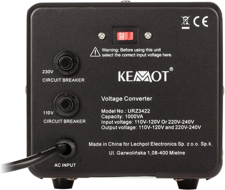 URZ3422 KEMOT Spannungswandler 800 W / 1000 VA