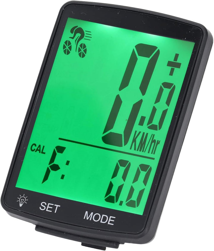 Walfront YA100 A Fahrradcomputer, Kabelloser Fahrradcomputer 2, 8-Zoll-LCD-Display mit Geschwindigke