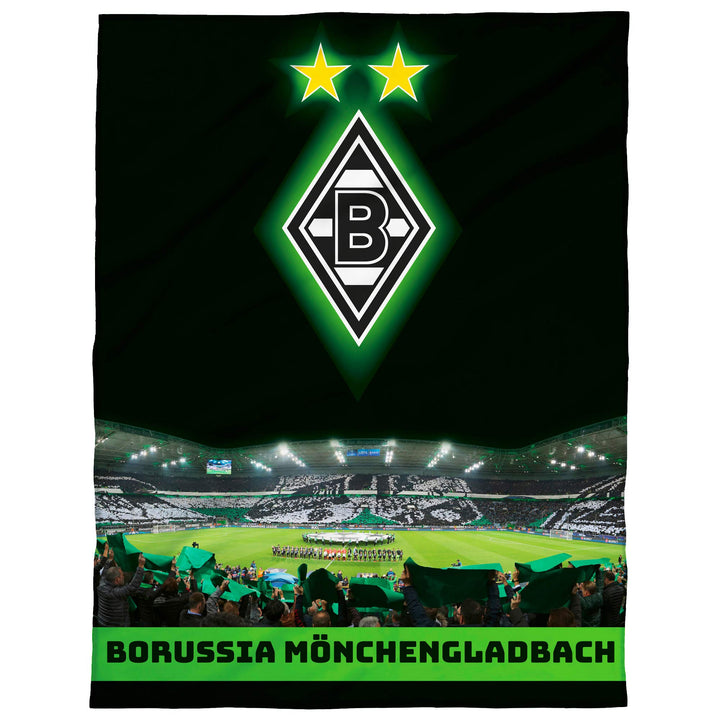 Borussia Mönchengladbach Teppich Borussia-Park 100 x 120cm rutschhemmend lärmhemmend Fan-Teppich Kin