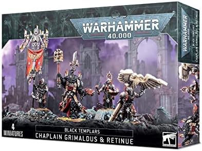 Games Workshop - Warhammer 40.000 - Schwarze Templer: Grimaldus &amp; Retinue, Schwarz