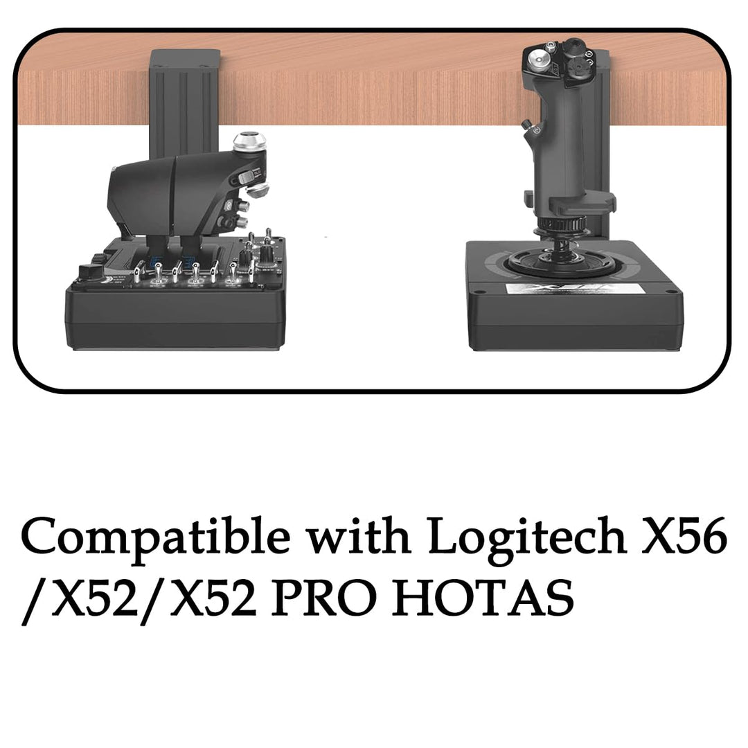 Tischmontage kompatibel mit Logitech X56, X52, X52 Pro, Thrustmaster SimTask Farmstick, T - Flight H