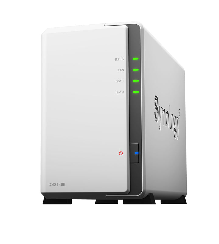 Synology DS218J 8TB 2 Bay NAS Lösung | Eingerichtet mit 2 x 4TB Seagate IrownWolf Fährt Seagate Iron