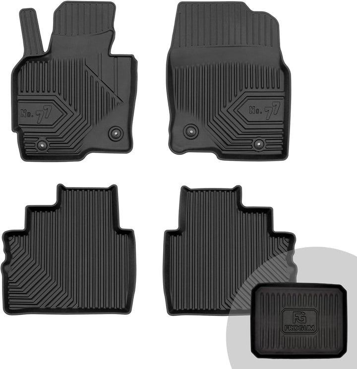 FROGUM No.77 Gummimatten Ganzjahresset von Auto Fussmatten Autofussmatten für Mazda CX-5 I 2012-2017