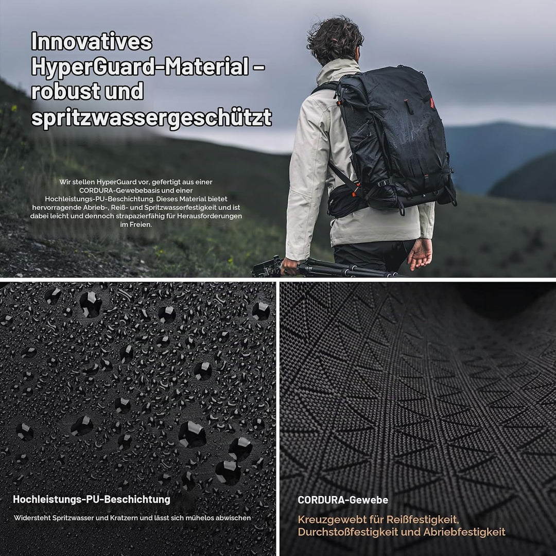 PGYTECH OnePro Focux 25L Rucksack Wasserdicht, Kamerarucksack für DSLR/SLR/Spiegellose Kameras/Objek