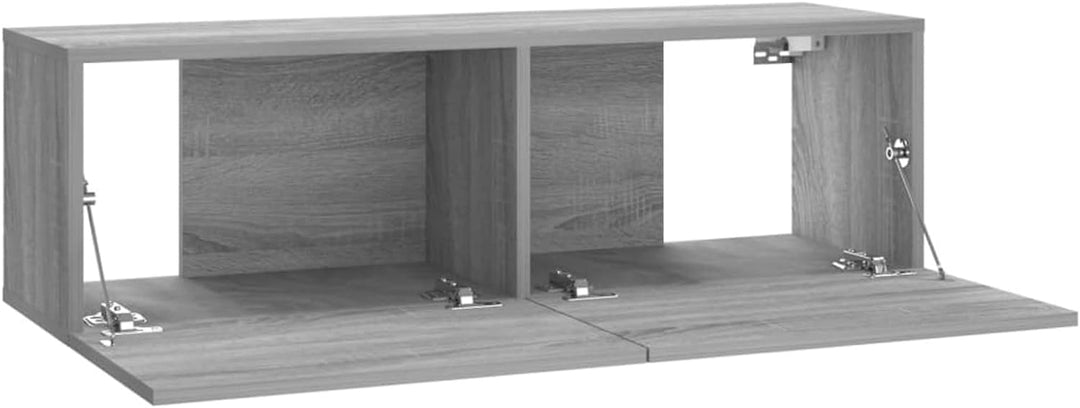 Festnight TV Wandboard Hängend Grau Sonoma TV-Wandschrank Lowboard Hangend Hängeschränke Hänge TV Bo