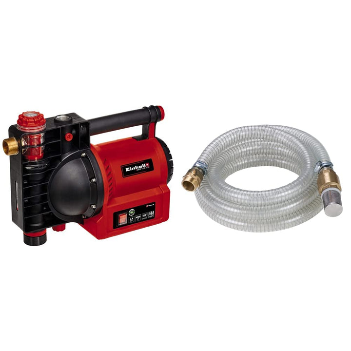 Einhell Gartenpumpe GE-GP 1145 ECO (1.100 W, 4500 L/h max. Förrdermenge) &amp; Original Einhell Saugschl