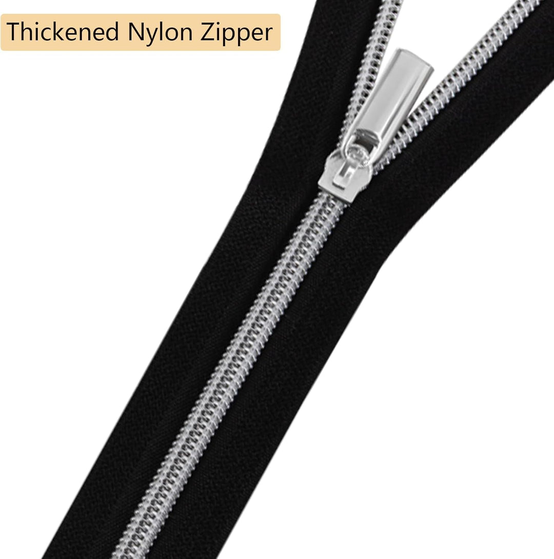 GUBOCA 9 M Reissverschluss,Näh Endlosreissverschluss mit Zipper,mit 30 Stück Reissverschlüsse Zubehö