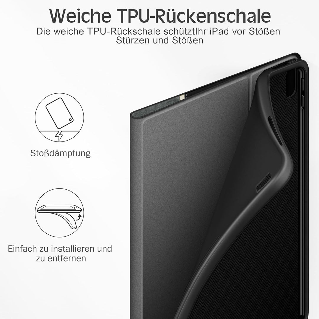 KingBlanc Hülle für iPad (A16) 11. Generation 11 Zoll 2025, iPad 10. Generation 10,9 Zoll 2022 mit S