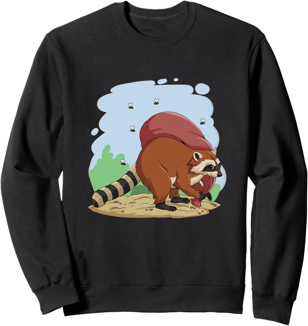 Waschbär Wildlife Racoons Geschenk Sweatshirt