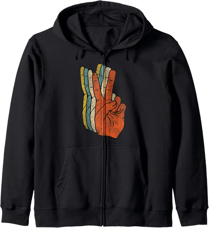 Retro Peace Vintage Shirt 60's 70's Hippie Gift Kapuzenjacke