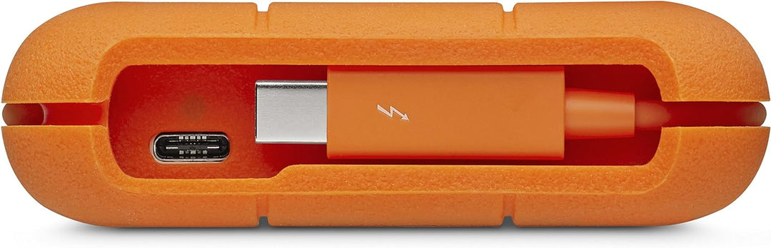 LaCie Rugged 4TB tragbare externe Festplatte, 2.5 Zoll, PC & Mac, inkl. USB-C w/o USB-A Kabel, inkl.