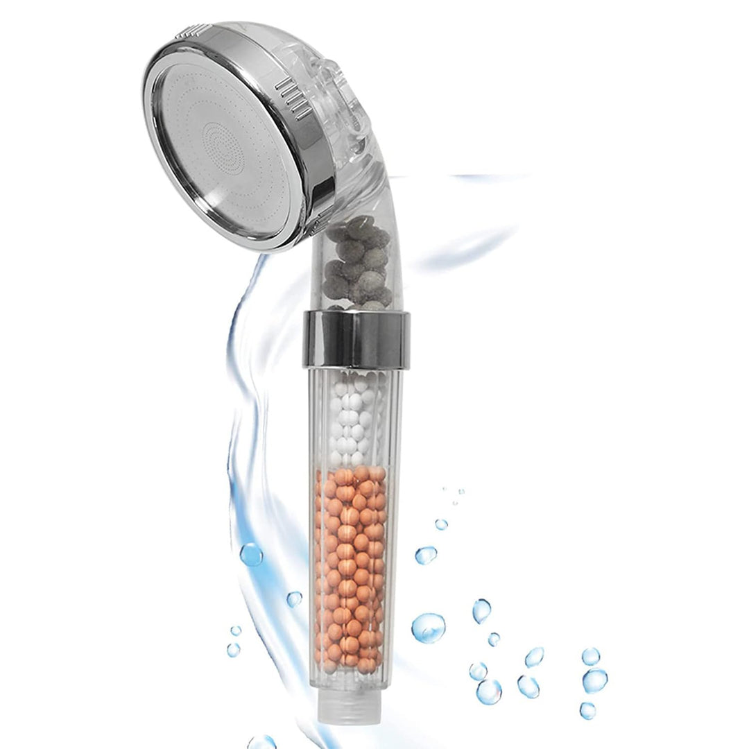 Aquadon Shower Hero – wassersparender Duschkopf mit Mineralsteinen – Duschbrause mit 3 Wasserstrahl-