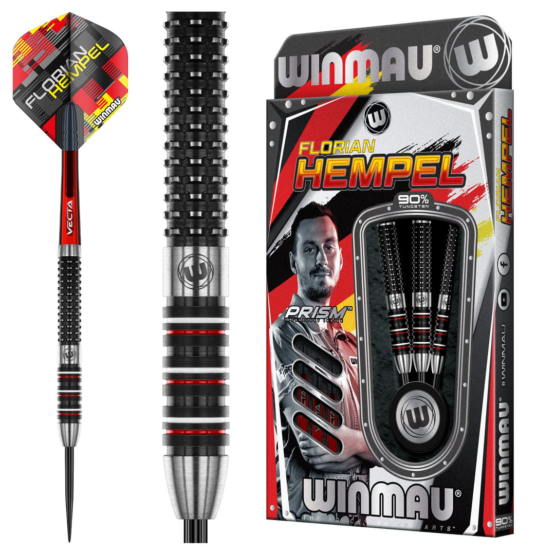 WINMAU Steel.FloHempel 25g. NT90% Schwarz 25gr, 25gr