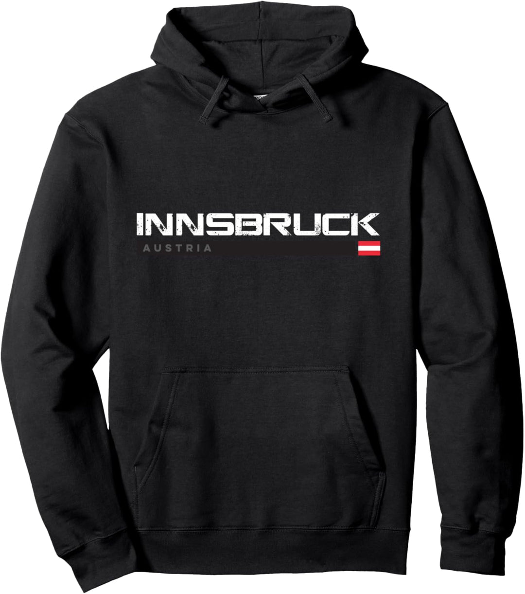 Innsbruck Austria Weinlese Retro Pullover Hoodie