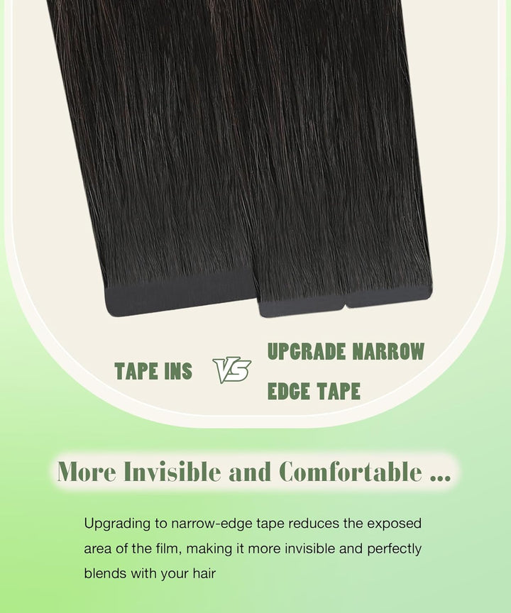 SURNEL Tape in Echthaar 20 Zoll,1B/4/27 Dunkle Wurzeln zu Blond Balayage Tape in Echthaarverlängerun