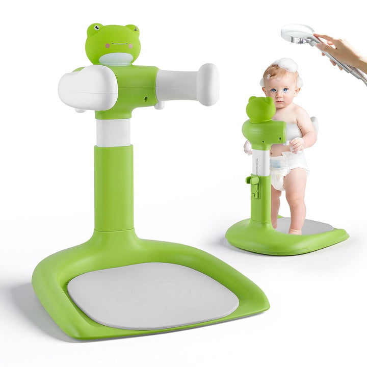 Baby Dusche Ständer,Baby Badewanne Stand mit rutschfester Basis, Duschhilfe Zum Stehen Für Babys,Dus