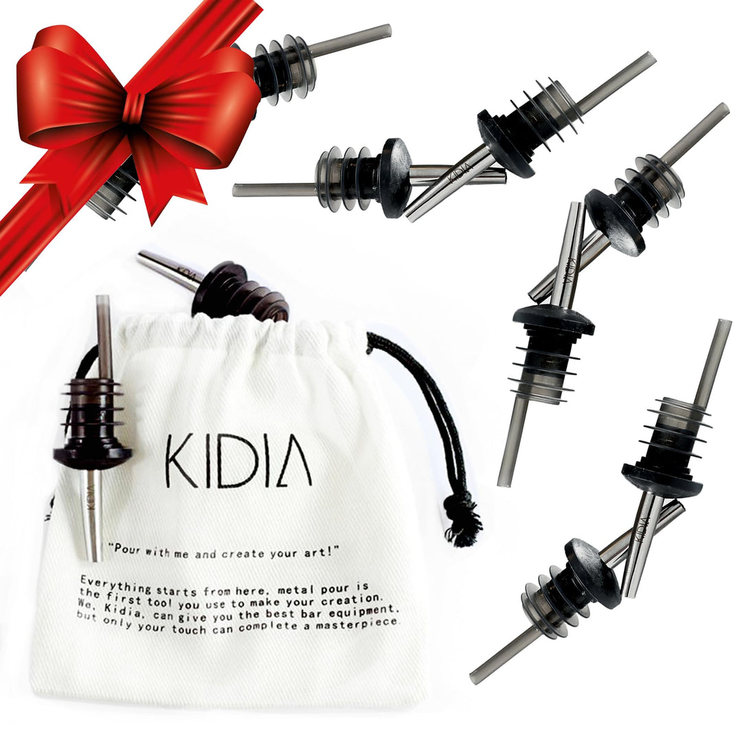 Kidia Metal pour Cocktail 10 Stück - Professioneller Ausgiesser für Barman - Dosierer für Cocktail a
