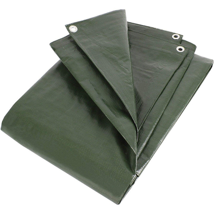 PolyTarp PE-Abdeckplane - Gewebeplane - 210 g/m² - grün 8,0 m x 14 m 8m x 14m, 8m x 14m