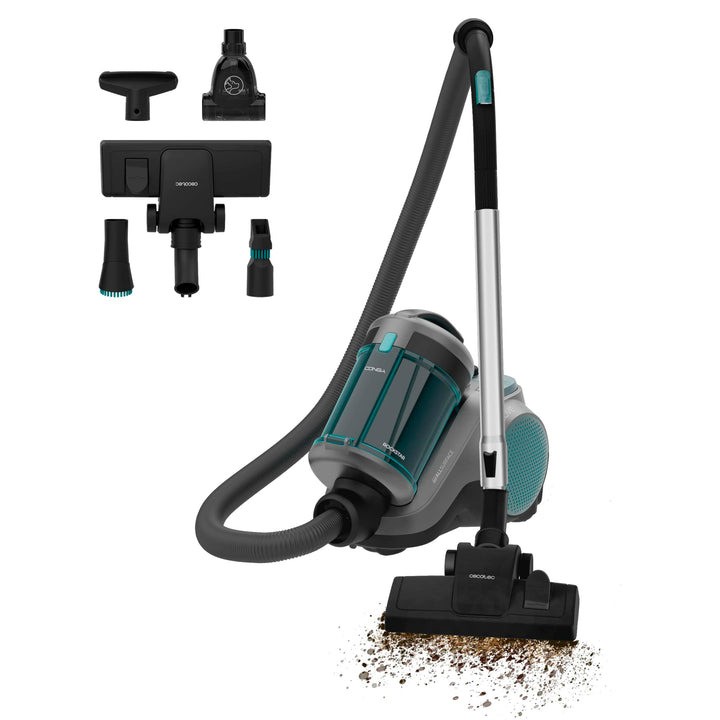 Cecotec Schlittenstaubsauger mit oder ohne Beutel Conga Rockstar Cyclonic Powerbag. 900W, Starke Sau