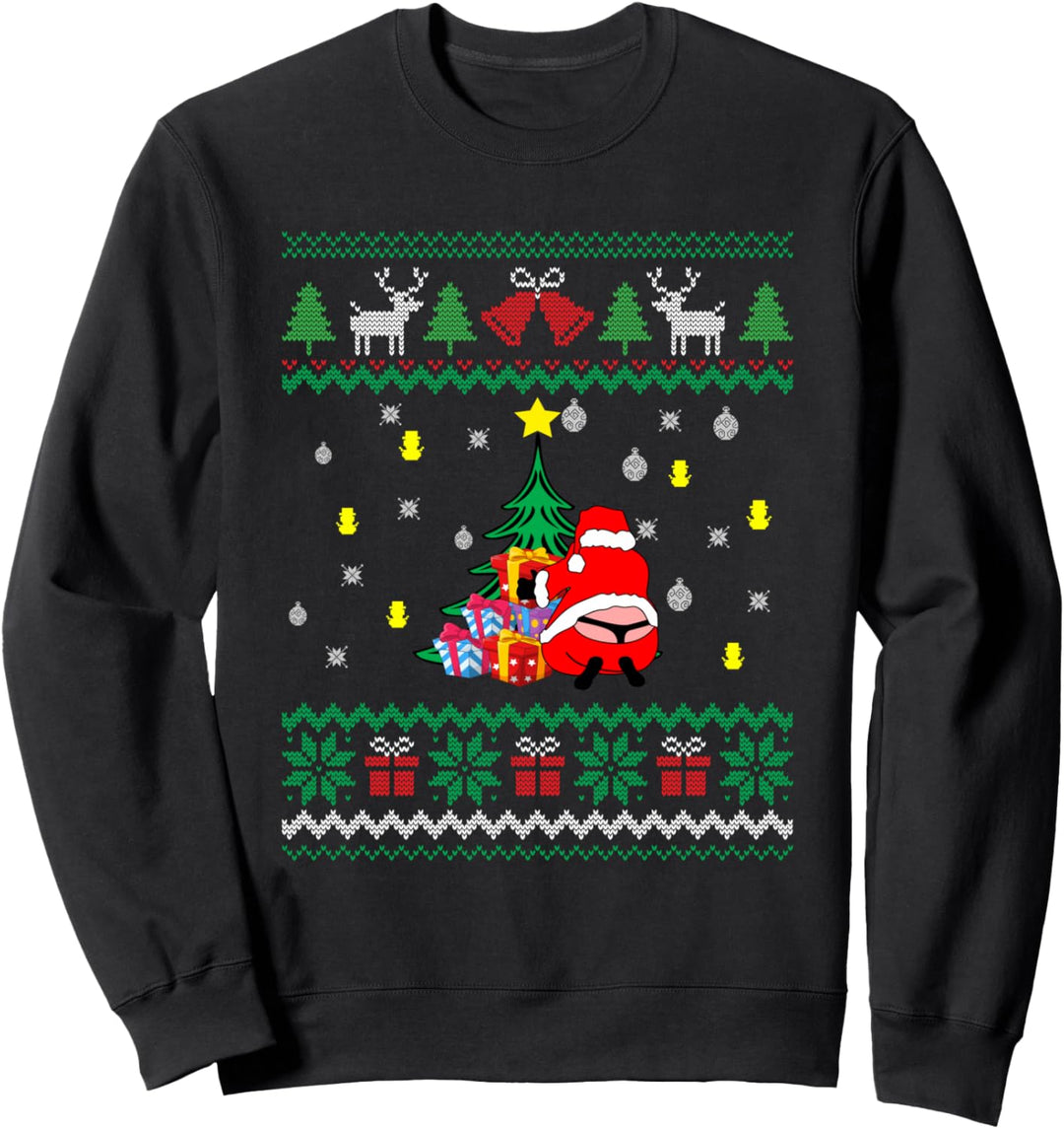 Santa Clause Wearing String Tanga - Ugly Christmas Sweatshirt