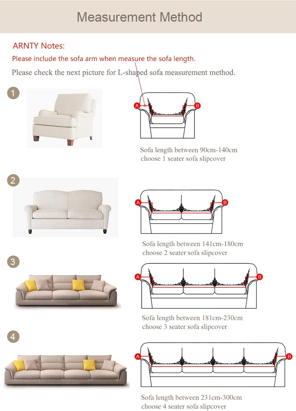 ARNTY Sofabezüge, Moderne Elastischer Sofabezug Stretch 1/2/3/4 Sitzer Couchbezug Antirutsch Blumend