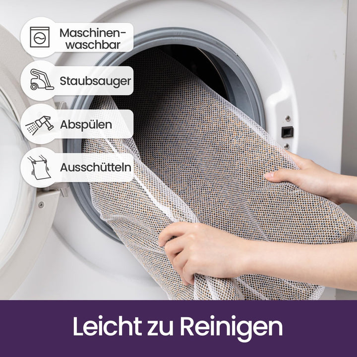 DEXI Fussmatte Innen 80 x 120 cm, rutschfeste Schmutzfangmatte, Maschinenwaschbare Fussmatte, Saugst
