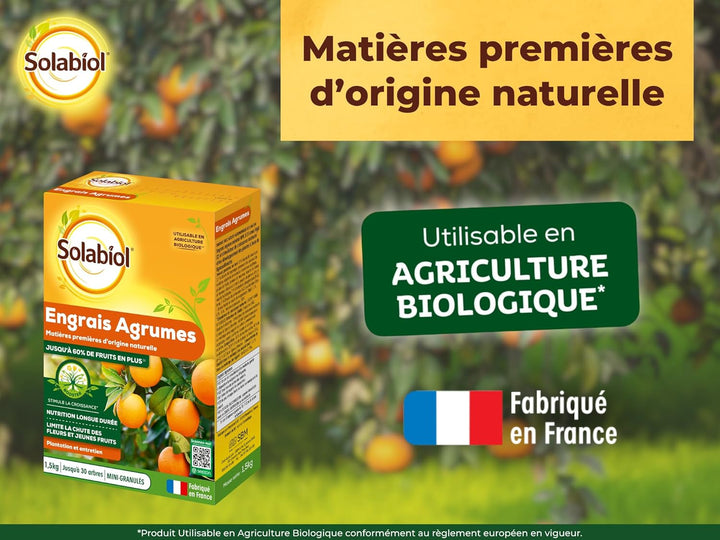 SBM SOLABIOL ENGRAIS AGRUMES ETUI 1,5 KG SOAGY15