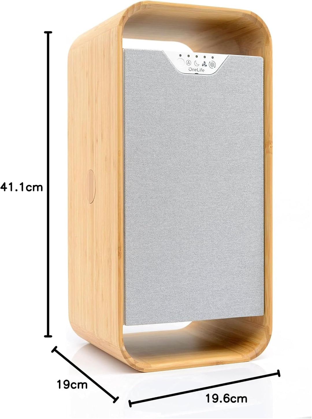 OneLife X Design-Luftreiniger | waschbarer Filter | keine Filterkosten | entfernt 99,99% Pollen, Sta