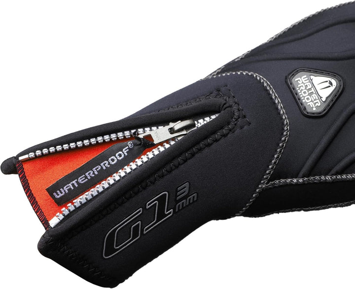 Waterproof Tauchhandschuh G1 3mm 5-Finger mit Reissverschluss, M