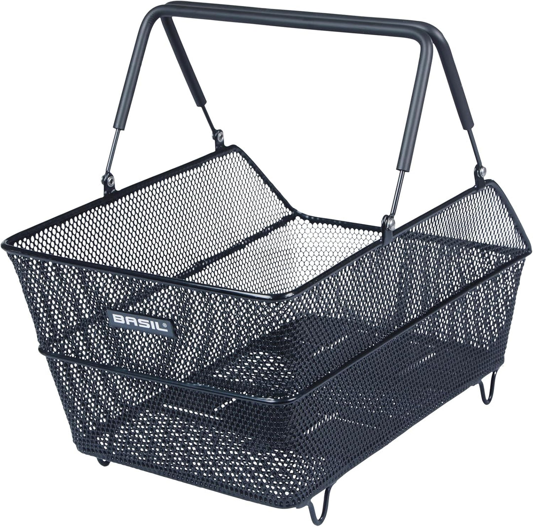 Basil Cento Multi System Fahrradkorb, Schwarz – Multi-System NX-Boden, kompatibel mit MIK, Racktime