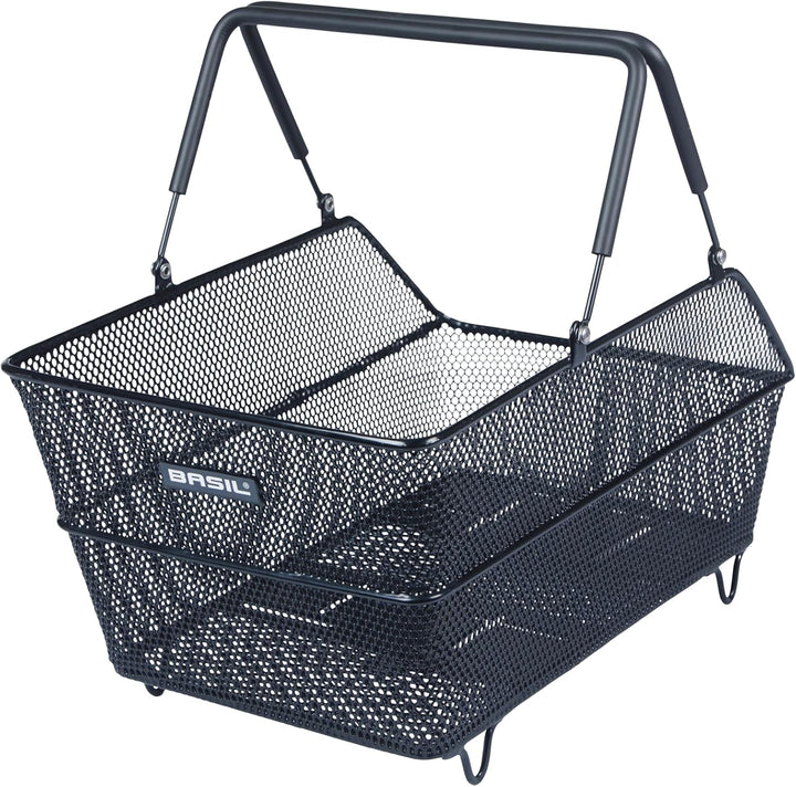 Basil Cento Multi System Fahrradkorb, Schwarz – Multi-System NX-Boden, kompatibel mit MIK, Racktime