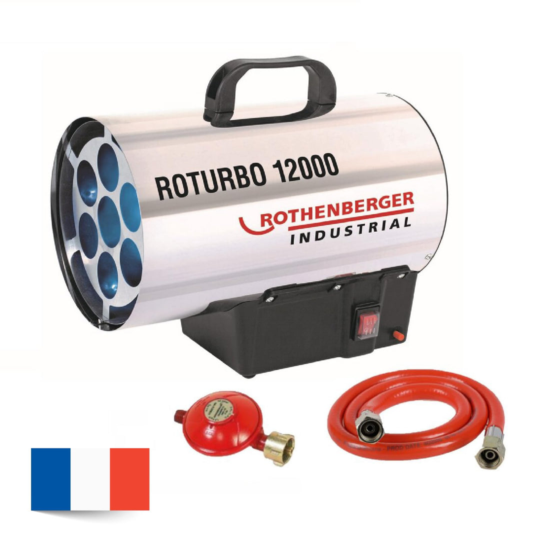 ROTHENBERGER Industrial Gas Heizkanone ROTURBO 35000 Heizgebläse Heizgerät | für ca. 170 bis 290m³ |