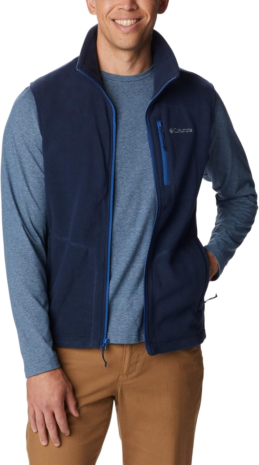 Columbia Herren Fast Trek Fleece Vest Fleeceweste Weste M Collegiate Navy, Weste M Collegiate Navy